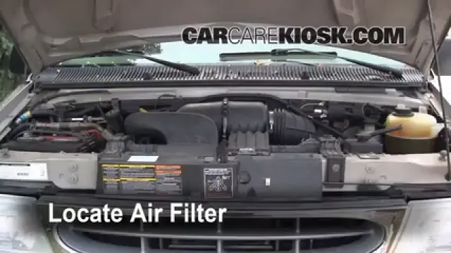 2001 Ford E-150 Econoline Club Wagon XLT 5.4L V8 Air Filter (Engine) Replace